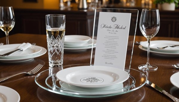 Décorez vos plats avec un porte menu plexi de choix parfait